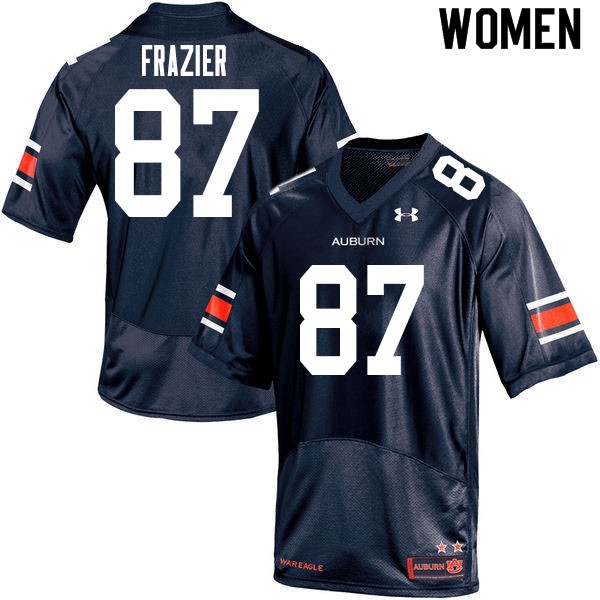 Women's Auburn Tigers #87 Brandon Frazier Navy 2020 College Stitched Football Jersey